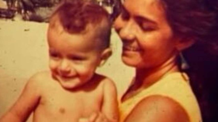 Heloísa Helena e o filho Sacha.