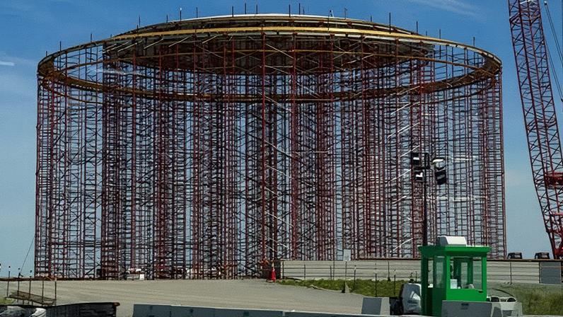Construction on the Meta datacenter in Holly Ridge, Louisiana, on 6 April 2026.