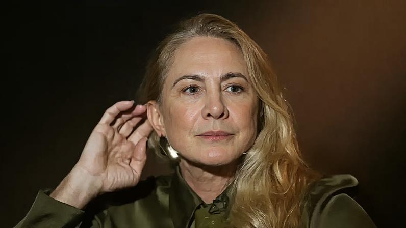 Hortência durante o "Abre Aspas" do GE