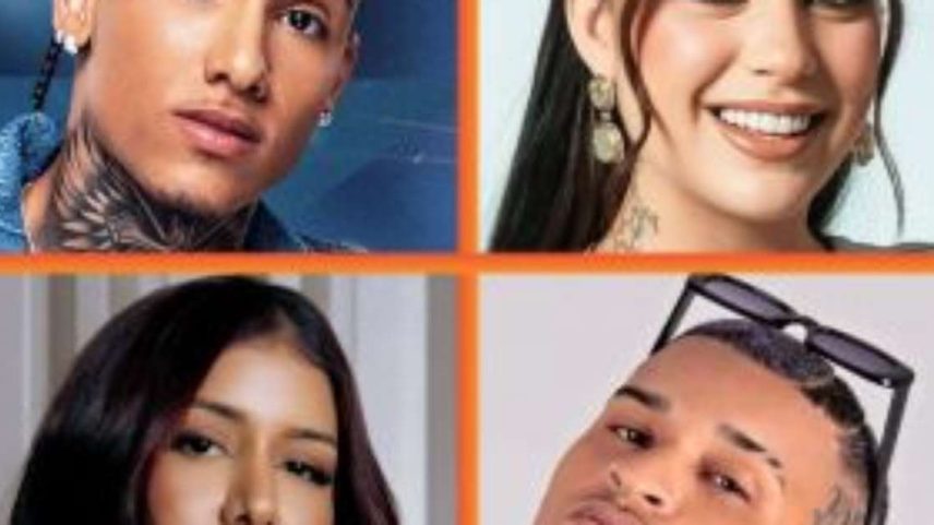 Theuzinho, Raphaela Santos, Priscila Senna e Anderson Neiff.