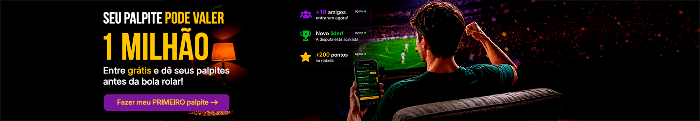 Bolão das Seleções do Tela. Participe grátis e concorra a R$1Milhão em prêmios!
