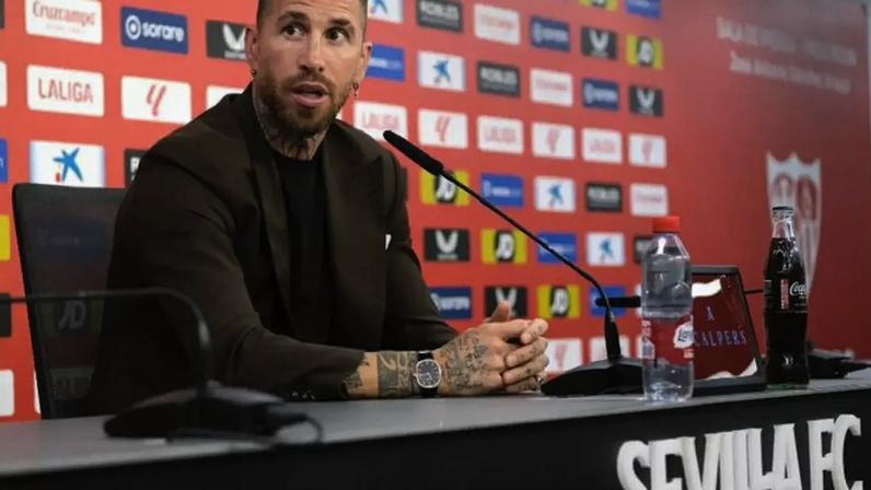 Sergio Ramos em despedida do Sevilla FC em 2024 após atuar na temporada