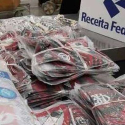 Receita Federal apreende 120 mil camisas piratas às vésperas da Copa