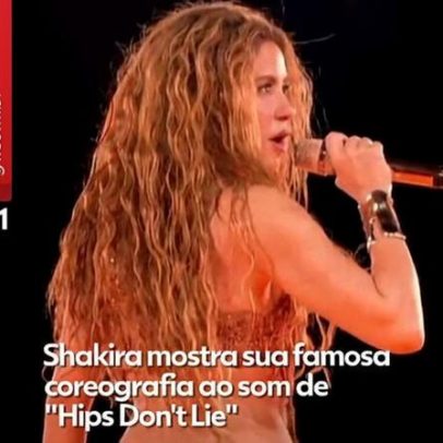Shakira revela coreografia de Hips Don't Lie em apresentação