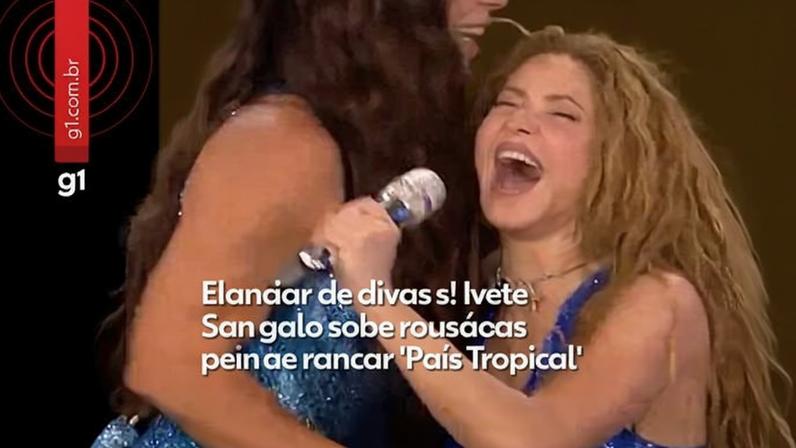 Ivete Sangalo sobe ao palco para cantar País Tropical