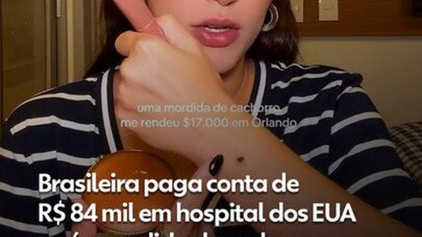 Brasileira choca ao revelar conta de R$ 84 mil em hospital dos EUA após mordida de cachorr
