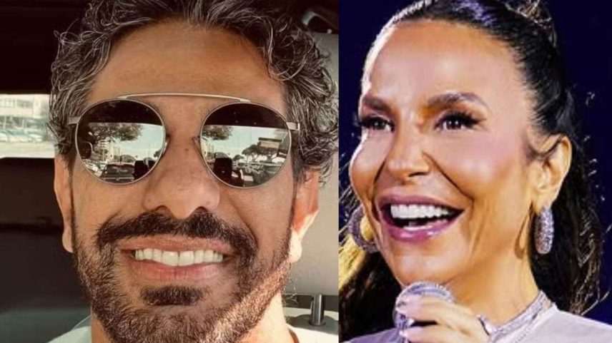 Ivete Sangalo foi flagrada aos beijos com Tiago Maia.