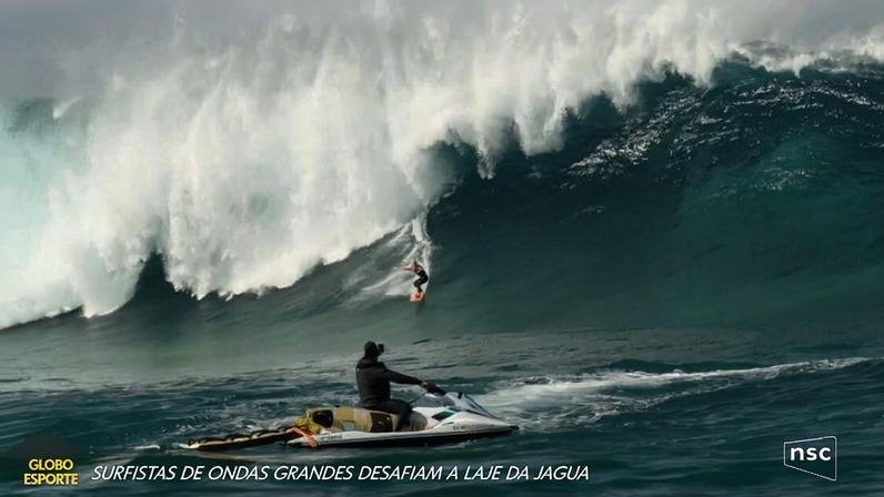 Mulher pode ter surfado a maior onda do Brasil na "Nazaré Brasileira" | Ge