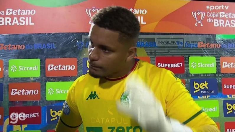 Anderson, goleiro da Chapecoense — Foto: Reprodução/Sportv