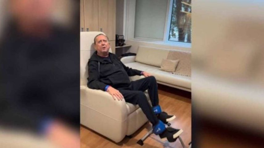 Galvão Bueno em apresentação no SBT –