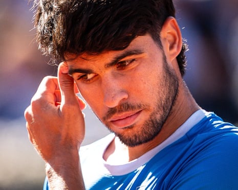 Carlos Alcaraz during the Barcelona Open