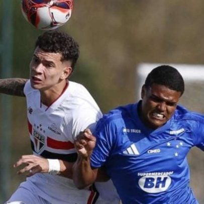 São Paulo empata com Cruzeiro nos acréscimos pelo Brasileirão Sub-20