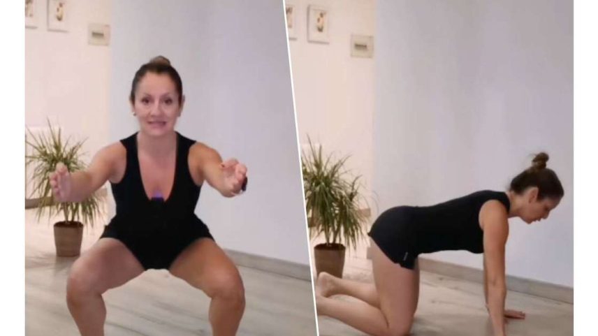 Irene Quiles, treinadora: 'Estes são os três exercícios básicos para treinar força em casa para mulheres a partir dos 40 anos'.