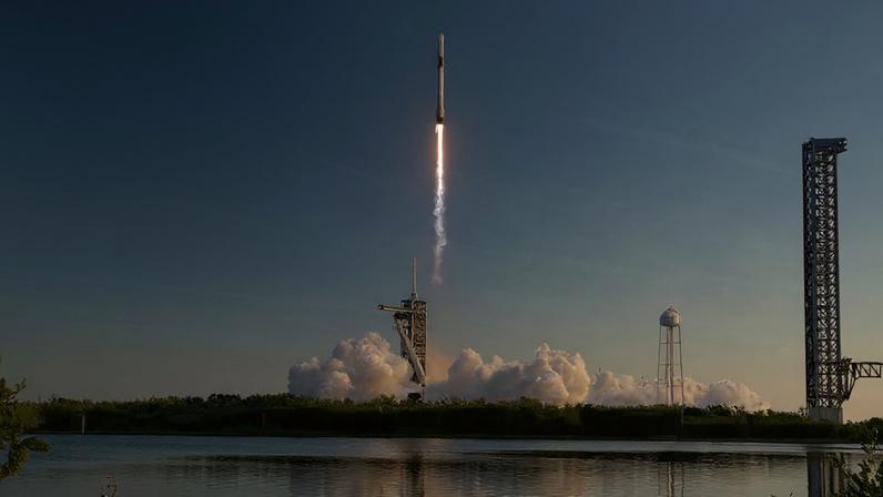 Foguete da SpaceX — Foto: Getty Images