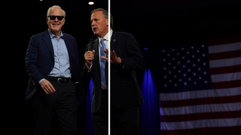 John Cornyn, left, and Ken Paxton, right, will run off on Tuesday in their Republican Senate primary.
