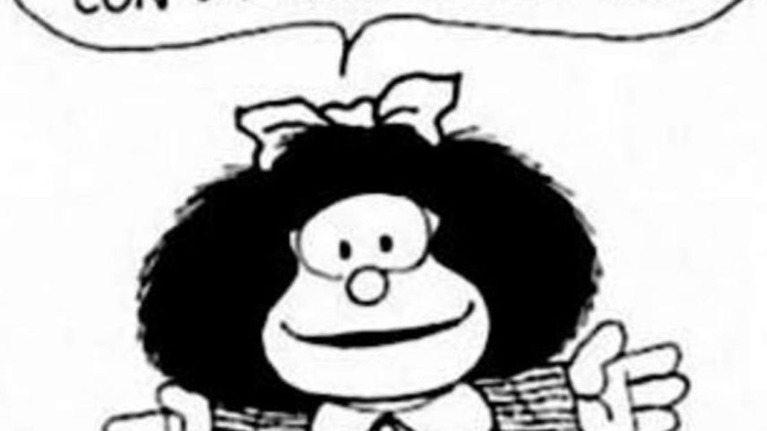 Desenho de Mafalda feita por Quino especialmente para o 'Estadão', em 1981
