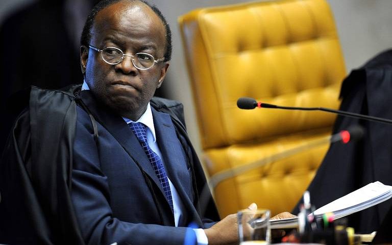 O ex-ministro do STF Joaquim Barbosa, agora lançado como pré-candidato à Presidência da República pelo Democracia Cristã (DC).