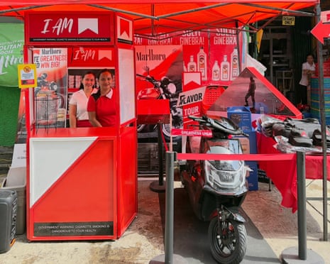 Roadside stands selling Marlboro cigarettes in the Philippines have run competitions to win a scooter or campaign-branded merchandise by buying the cigarettes.
