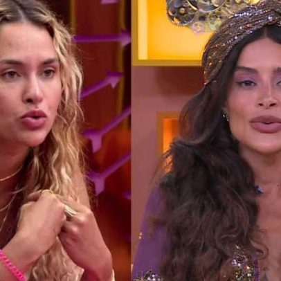 Encontro entre Aline Campos e Sarah Andrade gera climão e saída precoce no BBB