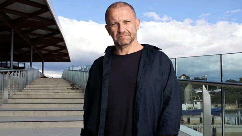 Anthony Burke, architect and TV presenter, at the new Sydney Fish Market building