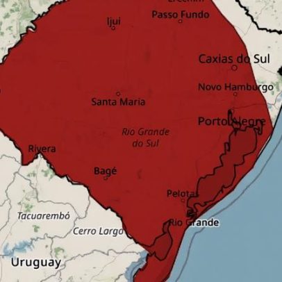 INMET emite Alerta Vermelho por grandes tempestades no RS