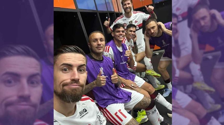 Jogadores do Flamengo ficaram confinados dentro do vestiário –