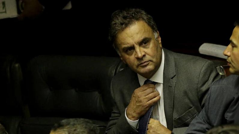 O atual deputado federal e ex-governador de Minas Aécio Neves (PSDB) no plenário da Câmara do Deputados