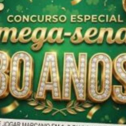 Mega-Sena completa 30 anos com prêmio de R$ 200 milhões, sem acumular