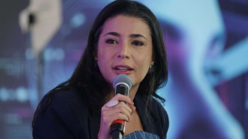A secretária municipal de Gestão da Prefeitura de São Paulo, Marcela Arruda, na palestra “São Paulo como Laboratório de Inovação Urbana”, no São Paulo Innovation Week (SPIW).