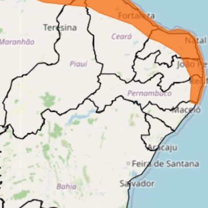 Inmet prevê chuvas intensas em 53 cidades de Pernambuco neste sábado