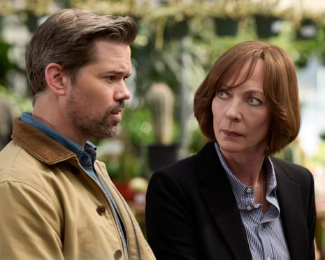 Andrew Rannells and Allison Janney in Miss You, Love You.