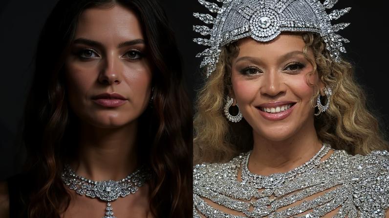 Luxuosa! Com colar de R$ 250 milhões usado por Beyoncé no MET Gala 2026, Isabeli Fontana rouba a cena no baile da amfAR em Cannes; veja fotos.