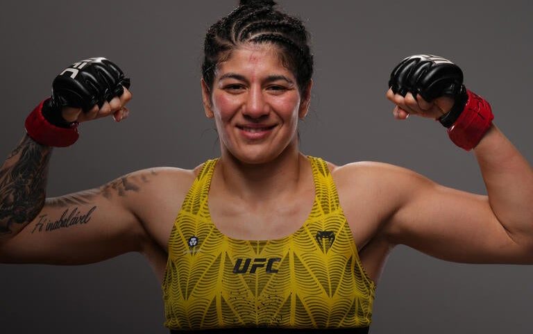 Ketlen Vieira venceu Jacqueline Cavalcanti no UFC Vegas 117. (Foto por Ed Mulholland/Zuffa LLC)