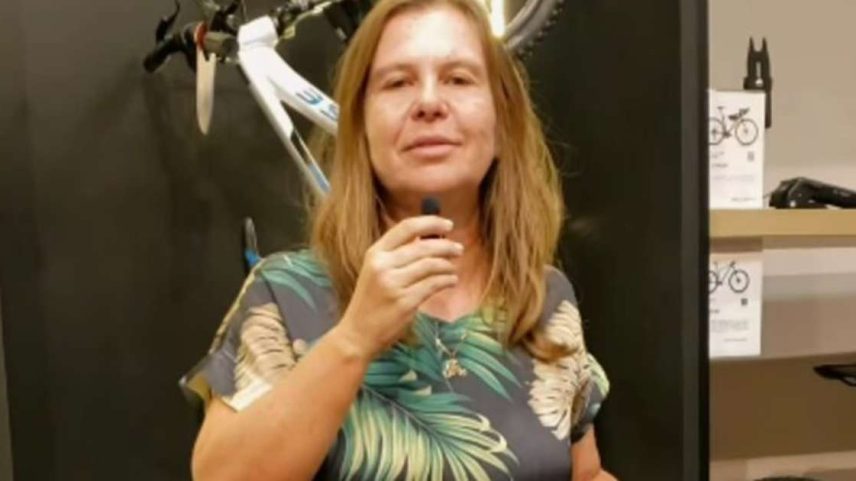 A empresária e ciclista amadora Eliana Tamietti, que morreu aos 48 anos durante a prova BikingMan