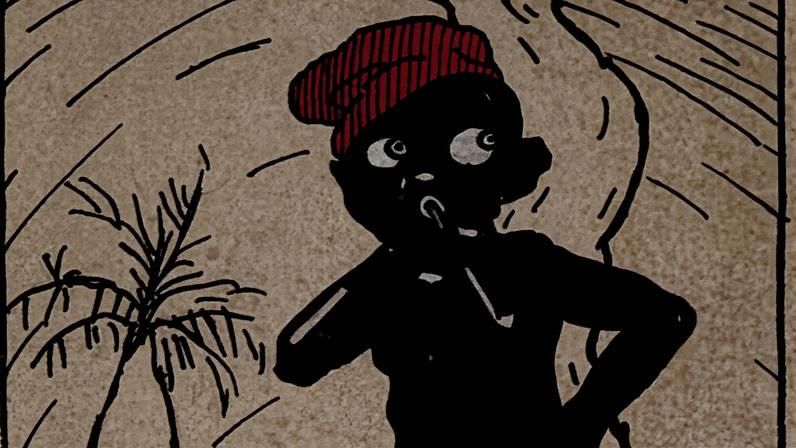 Pedrinho caçando Sacis, em ilustração de Voltolino para obra do autor Monteiro Lobato - Reprodução / Reprodução