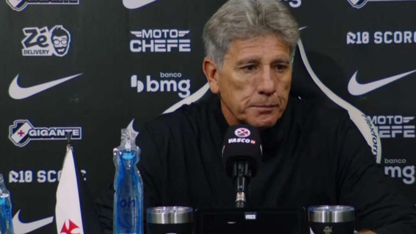 Renato Gaúcho na entrevista coletiva pós-classificação do Vasco –
