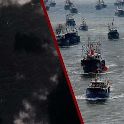 China acumula milhares de embarcações pesqueiras na costa do Japão