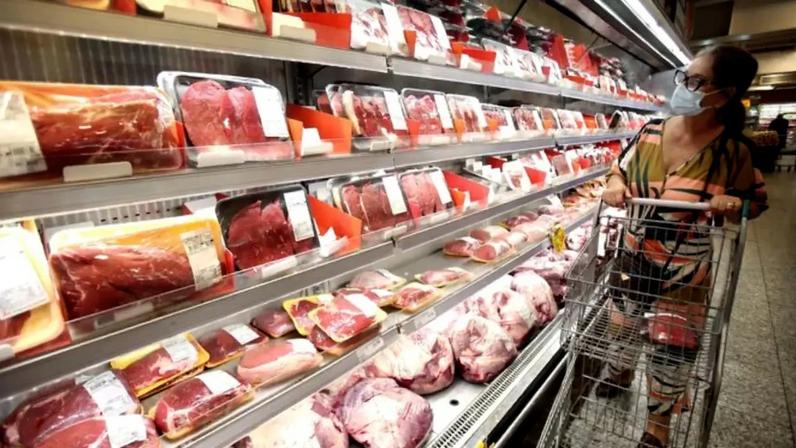 Carne bovina em supermercado