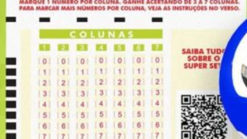 Sorteio da Super Sete (concurso 847) nesta sexta-feira (15/05).
