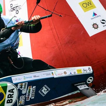 Brasileiros seguem no Top 10 do Mundial de Fórmula Kite 2026 em Portugal
