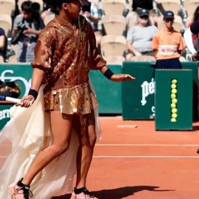 Naomi Osaka transforma Roland Garros em palco de moda