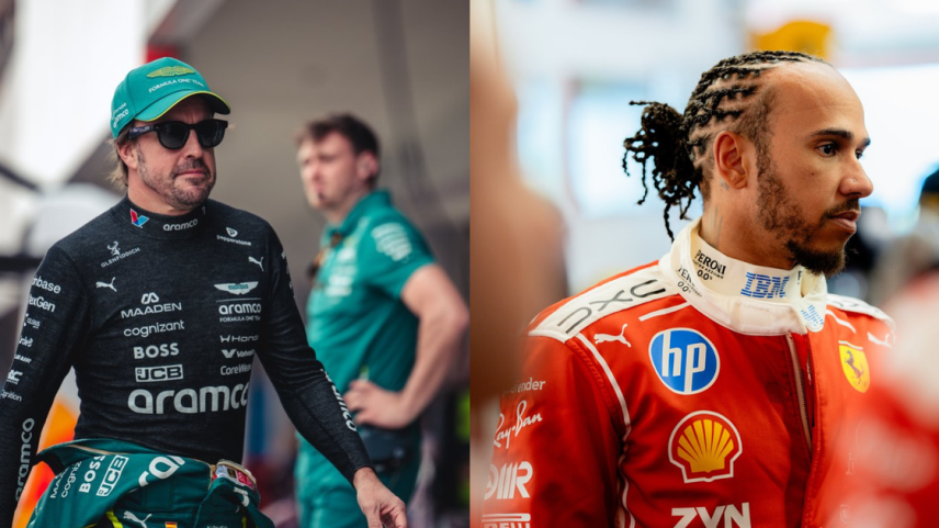 (Fotos: Divulgação/X/Aston Martin F1 e Divulgação/X/Scuderia Ferrari)