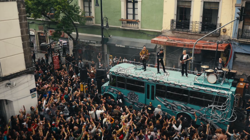 U2 em gravação de videoclipe na Cidade do México