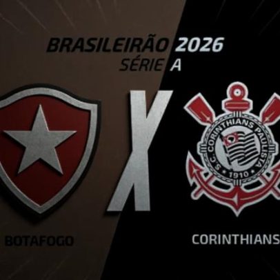 Botafogo x Corinthians ao vivo às 14h30, com a Voz do Esporte