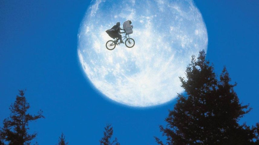 Cena do filme 'E.T. - O Extraterrestre', de Steven Spielberg