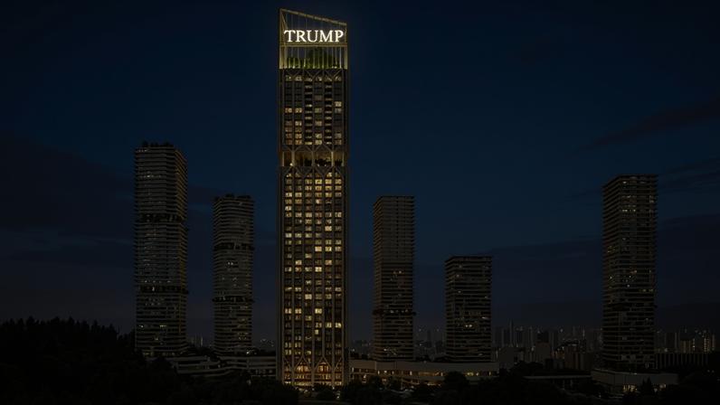 An artist’s impression of the proposed Trump Tower in Tbilisi, Georgia.