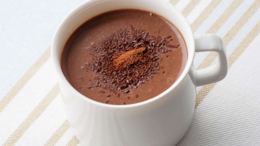 chocolate quente funcional.