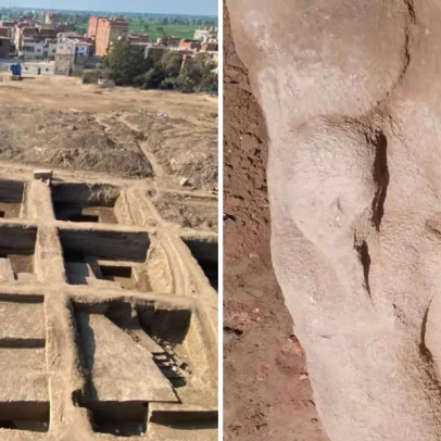 Arqueólogos descobrem estátua atribuída ao faraó que desafiou Moisés no Êxodo