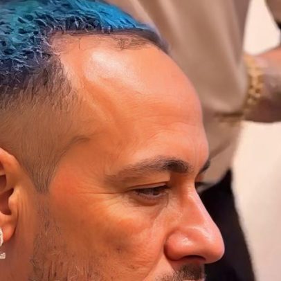 Neymar e a suposta mudança de visual para azul geram polêmica
