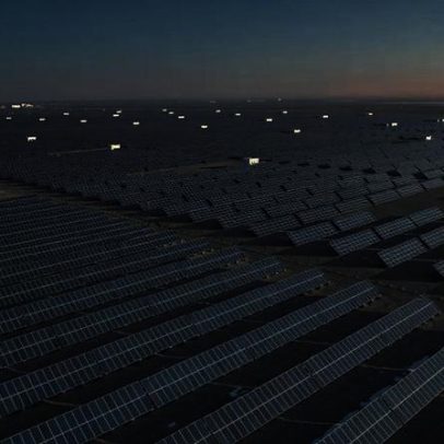 Maior parque solar da China transforma deserto em área verde
